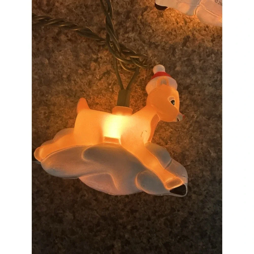 Vintage Rudolph the‎ Reindeer Christmas Tree Lights